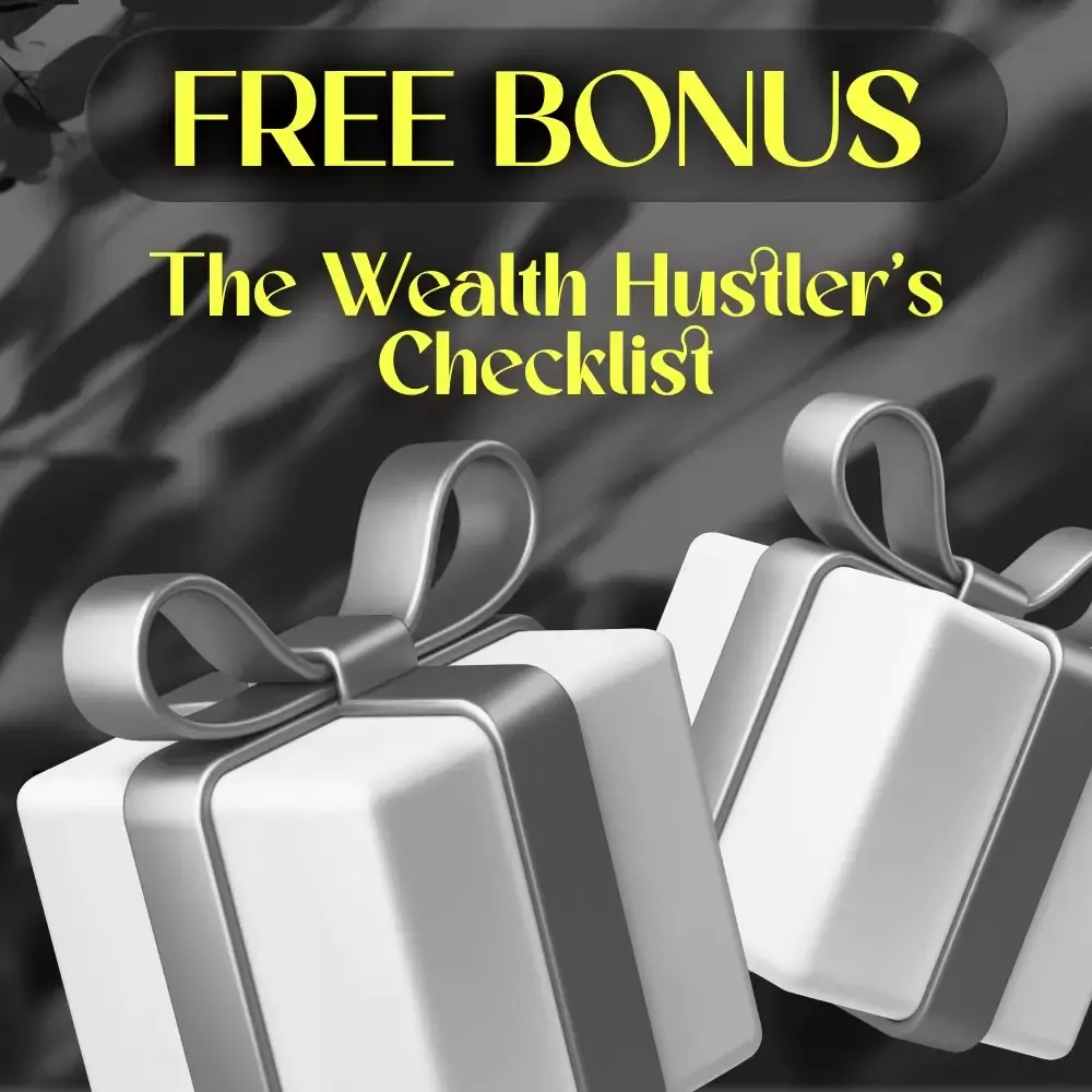 Free bonus checklist for Best Side Hustles 2025 – Wealth Hustler’s gift image with boxes